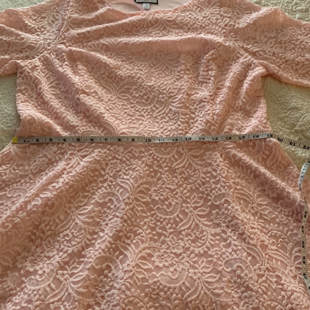 CHARTER CLUB pull over knee length dress, with scalloped cuff sleeves. (lace) - Picture 12 of 13